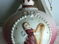 Nostalgie Weihnachtskugel "Engel mit Harfe"