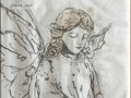 Weisse Servietten mit Engel "Like an angel"