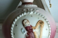 Nostalgie Weihnachtskugel "Engel mit Harfe"