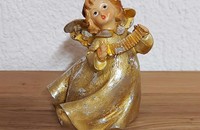 Engel gold-silber mit Handorgel