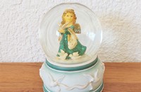 GOEBEL Schneekugel mit Engel im grünem Kleid