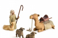 Willow Tree Shepherd & Stable Animals - Hirte mit Krippentieren