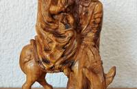 Krippe heilige Familie mit Esel
