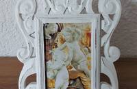 Shabby chic Fotorahmen mit Engelkarte