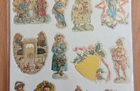 Set von 12 viktorianischem Weihnachtsschmuck