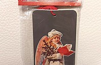 12 Geschenkanhänger und Buchzeichen viktorianische Engel