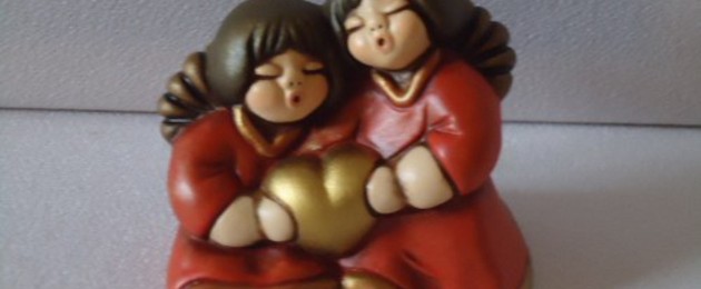 THUN anges rouge "Sissi avec coeur"
